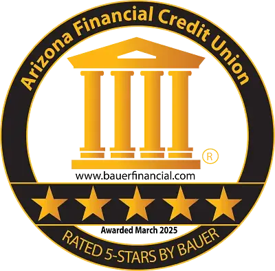 Arizona Financial Credit Union Rated 5 Stars By Bauer Financial